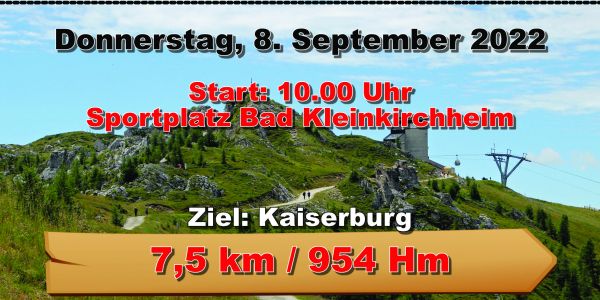 Berglauf auf die Kaiserburg und zur Strohsack-Hütte